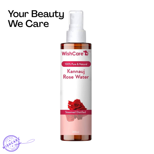 WishCare Pure & Natural Kannauj Rose Water - 200 ml