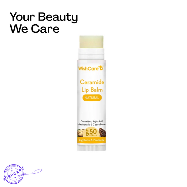 WishCare Ceramide Lip Balm with SPF 50 PA+++ (Natural)