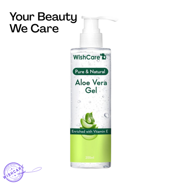 WishCare Pure Aloe Vera Gel with Vitamin E- 200gms