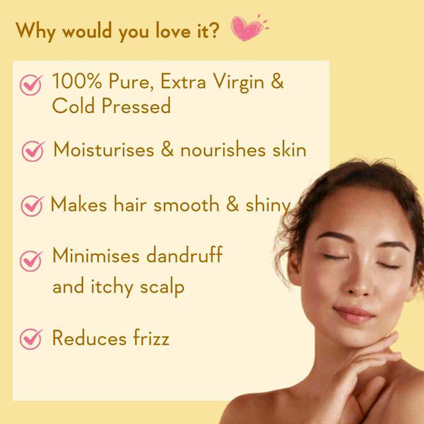 WishCare Cold Pressed Sweet Almond Oil - 200ml