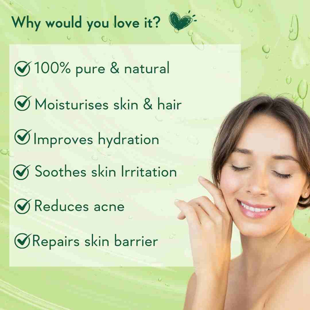 WishCare Pure Aloe Vera Gel with Vitamin E- 200gms