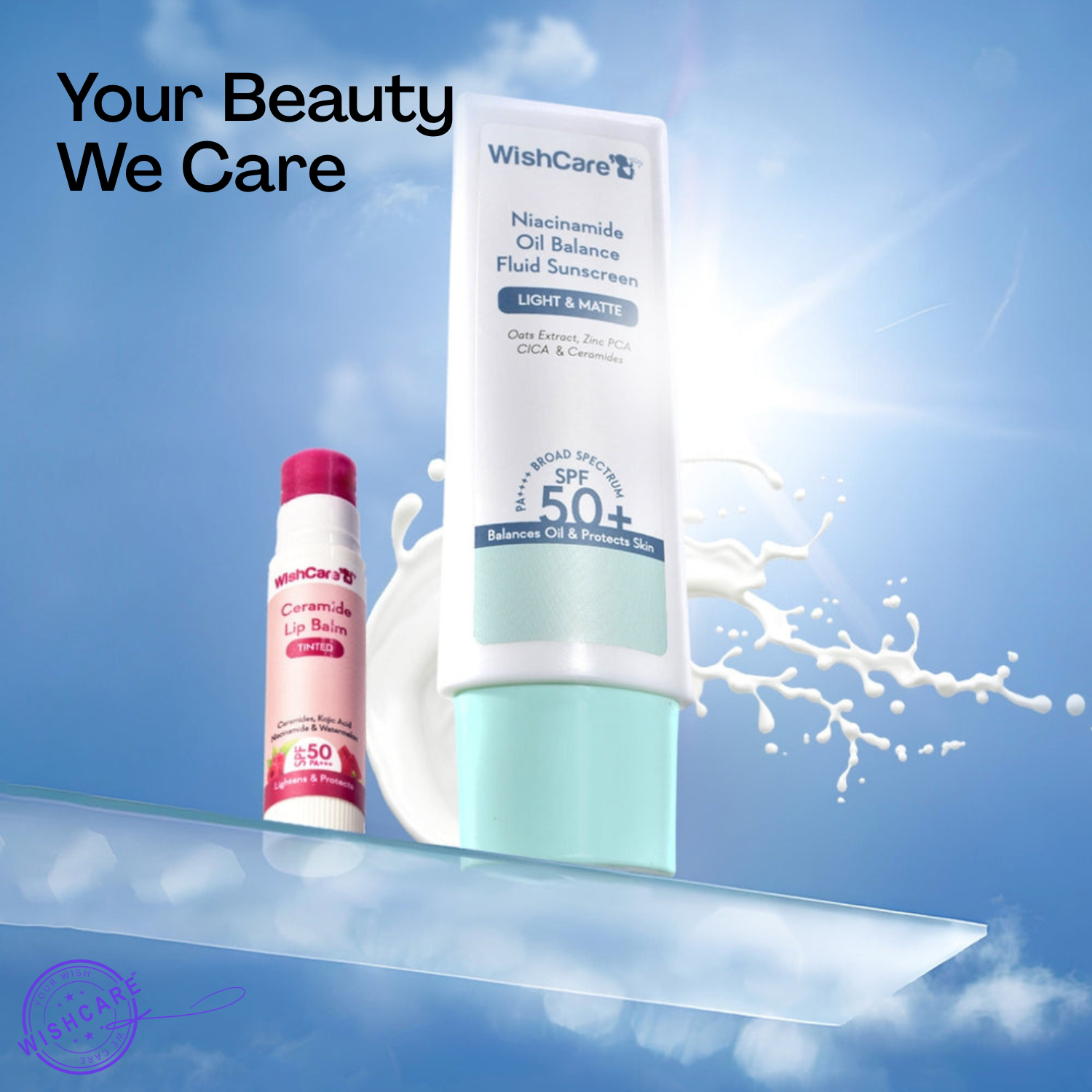 WishCare Sunscreen Duo For Face & Lips