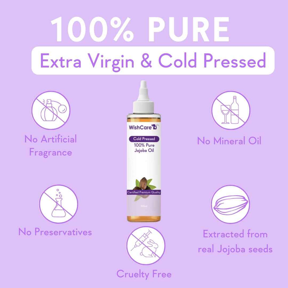 WishCare Cold Pressed Jojoba Oil - 100ml