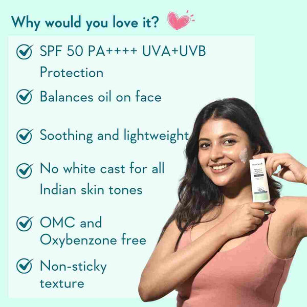 WishCare Niacinamide Oil Balance Fluid Sunscreen | SPF50 PA++++