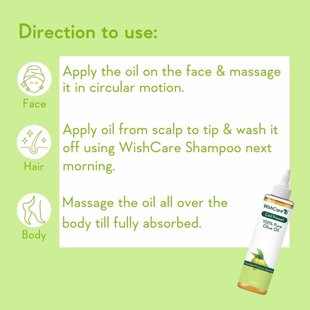 WishCare Cold Pressed Olive Oil - 200ml