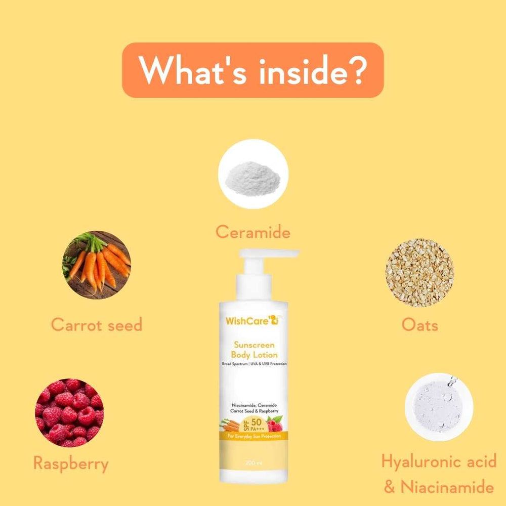 WishCare SPF 50 Sunscreen Body Lotion PA+++ | 200ml