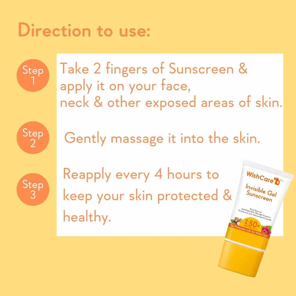 WishCare Invisible Gel Sunscreen SPF 50 | 50g