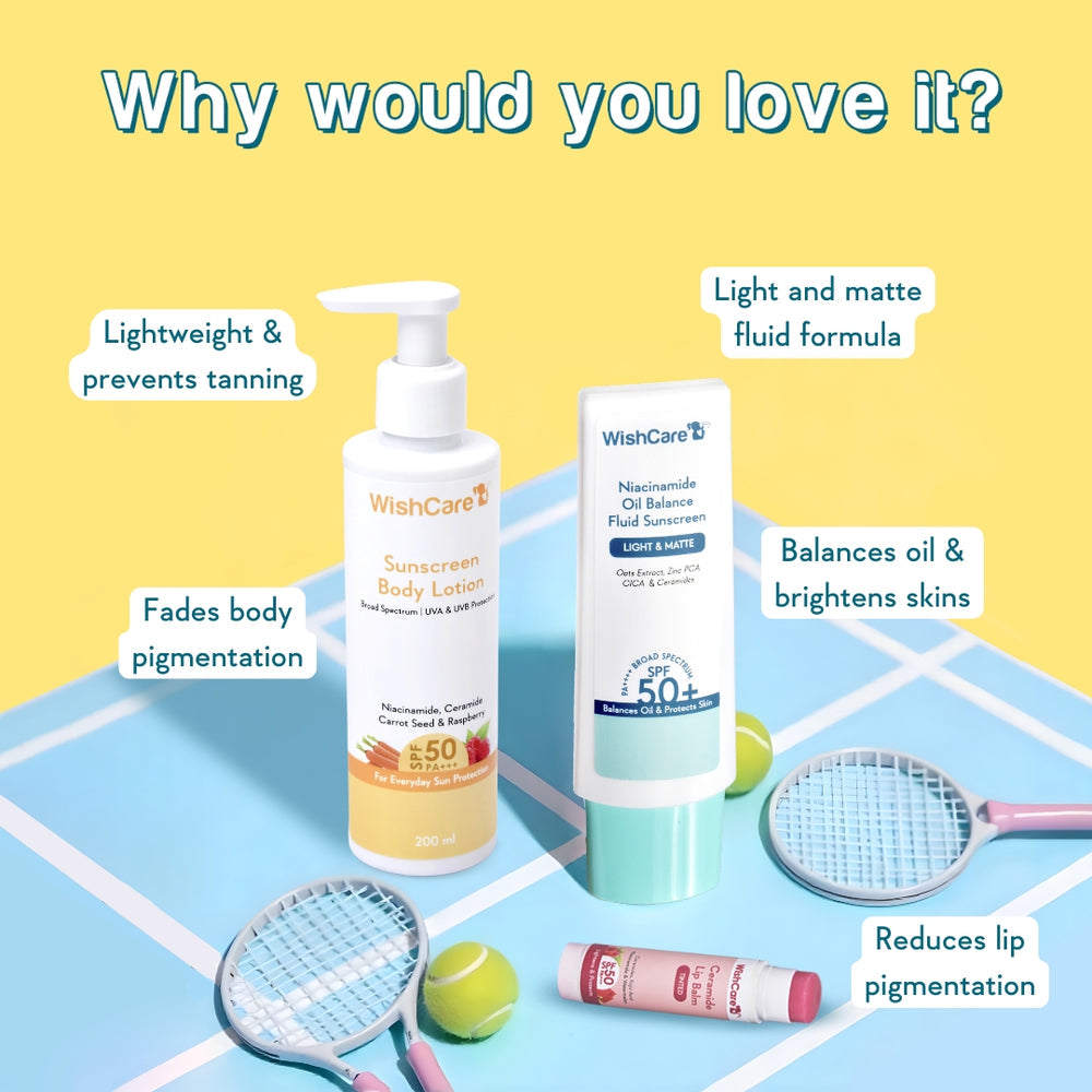 WishCare Head To Toe SPF50 SunCare Trio