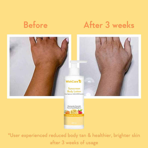 WishCare SPF 50 Sunscreen Body Lotion PA+++