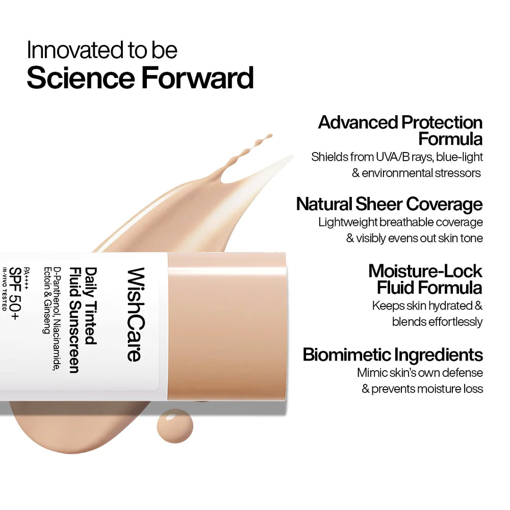 WishCare Daily Tinted Fluid Sunscreen (M203)