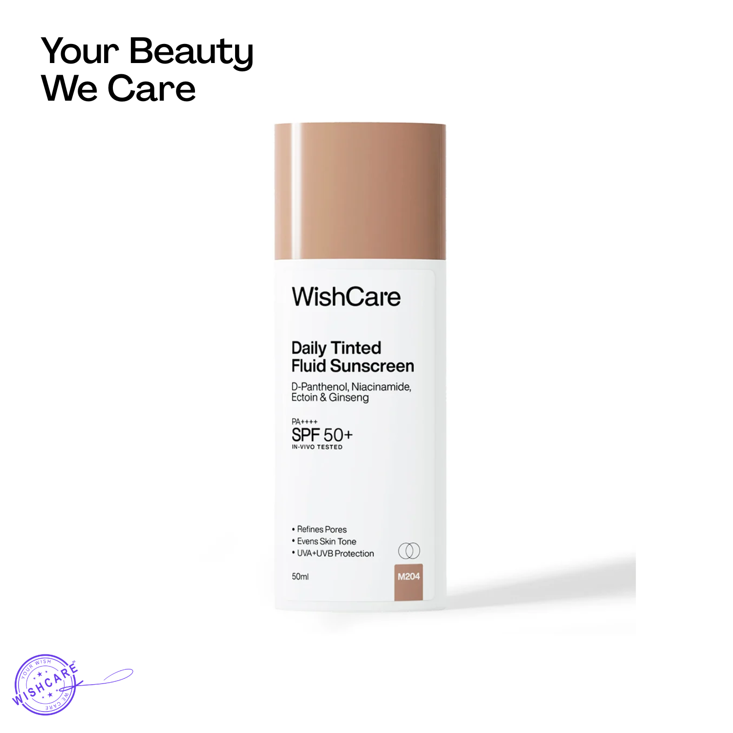 WishCare Daily Tinted Fluid Sunscreen (M204)