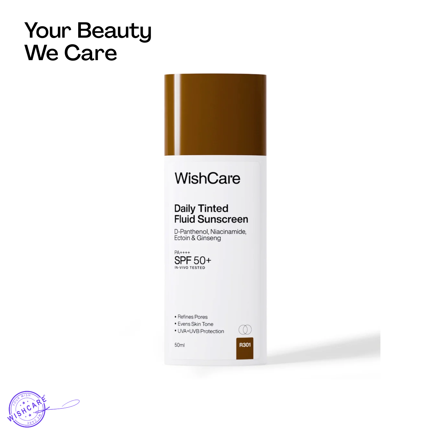 WishCare Daily Tinted Fluid Sunscreen (R301)