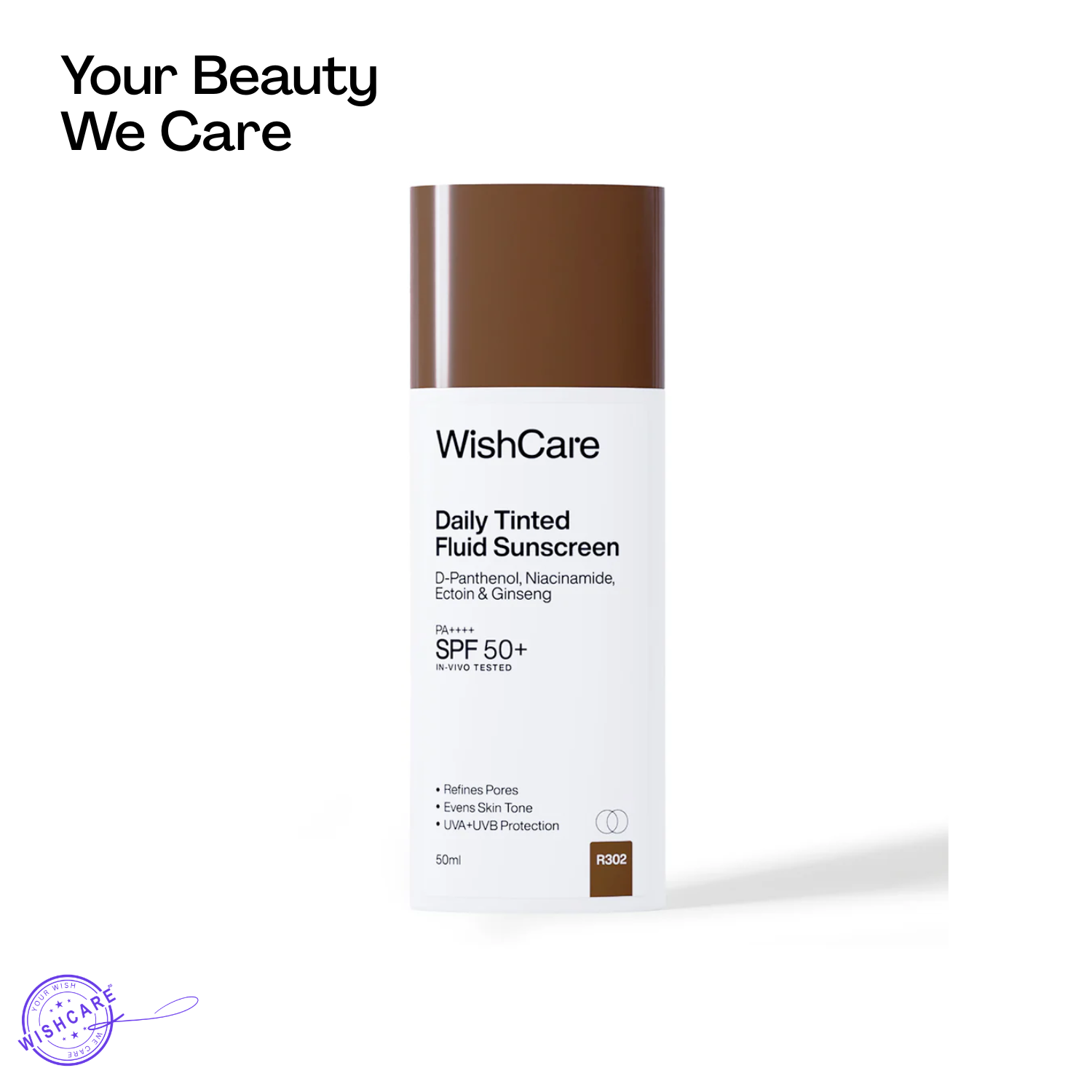 WishCare Daily Tinted Fluid Sunscreen (R302)