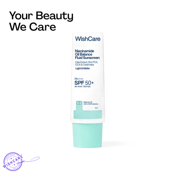 WishCare Niacinamide Oil Balance Fluid Sunscreen | SPF50 PA++++