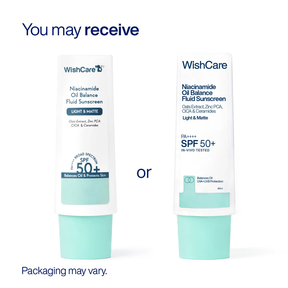 WishCare Niacinamide Oil Balance Fluid Sunscreen | SPF50 PA++++
