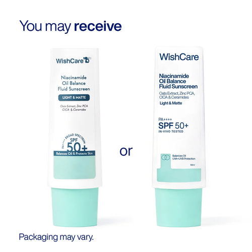 WishCare Niacinamide Oil Balance Fluid Sunscreen | SPF50 PA++++