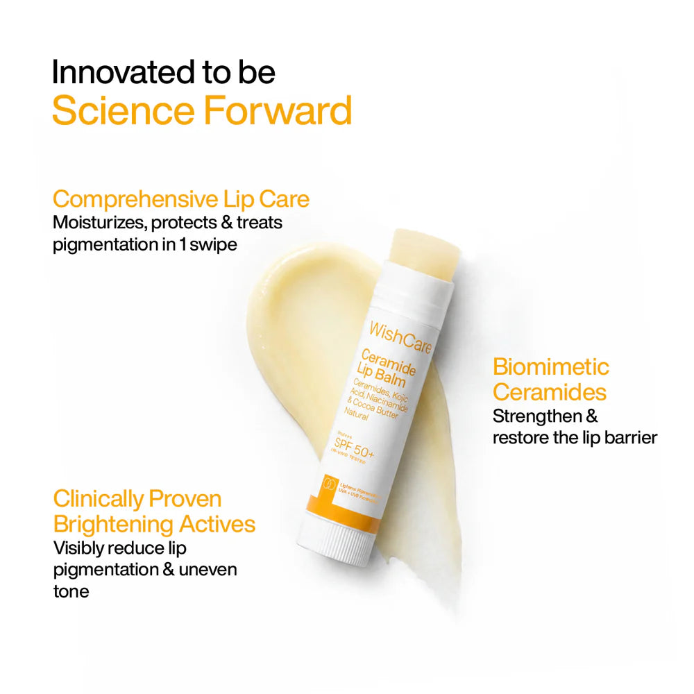 WishCare Ceramide Lip Balm with SPF 50 PA+++ (Natural)