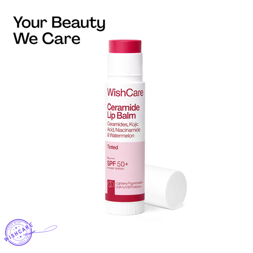 WishCare Ceramide Lip Balm with SPF 50 PA++++ (Tinted)