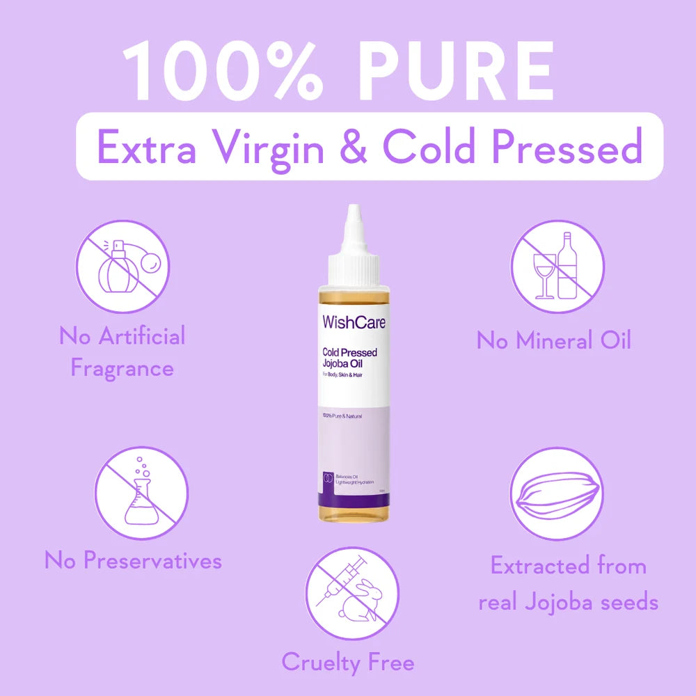 WishCare Cold Pressed Jojoba Oil - 100ml