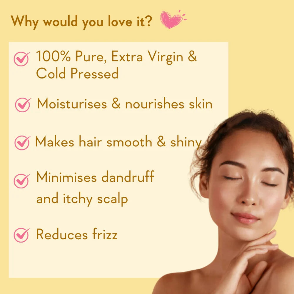 WishCare Cold Pressed Sweet Almond Oil - 200ml