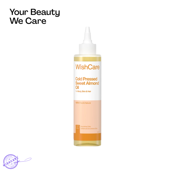 WishCare Cold Pressed Sweet Almond Oil - 200ml