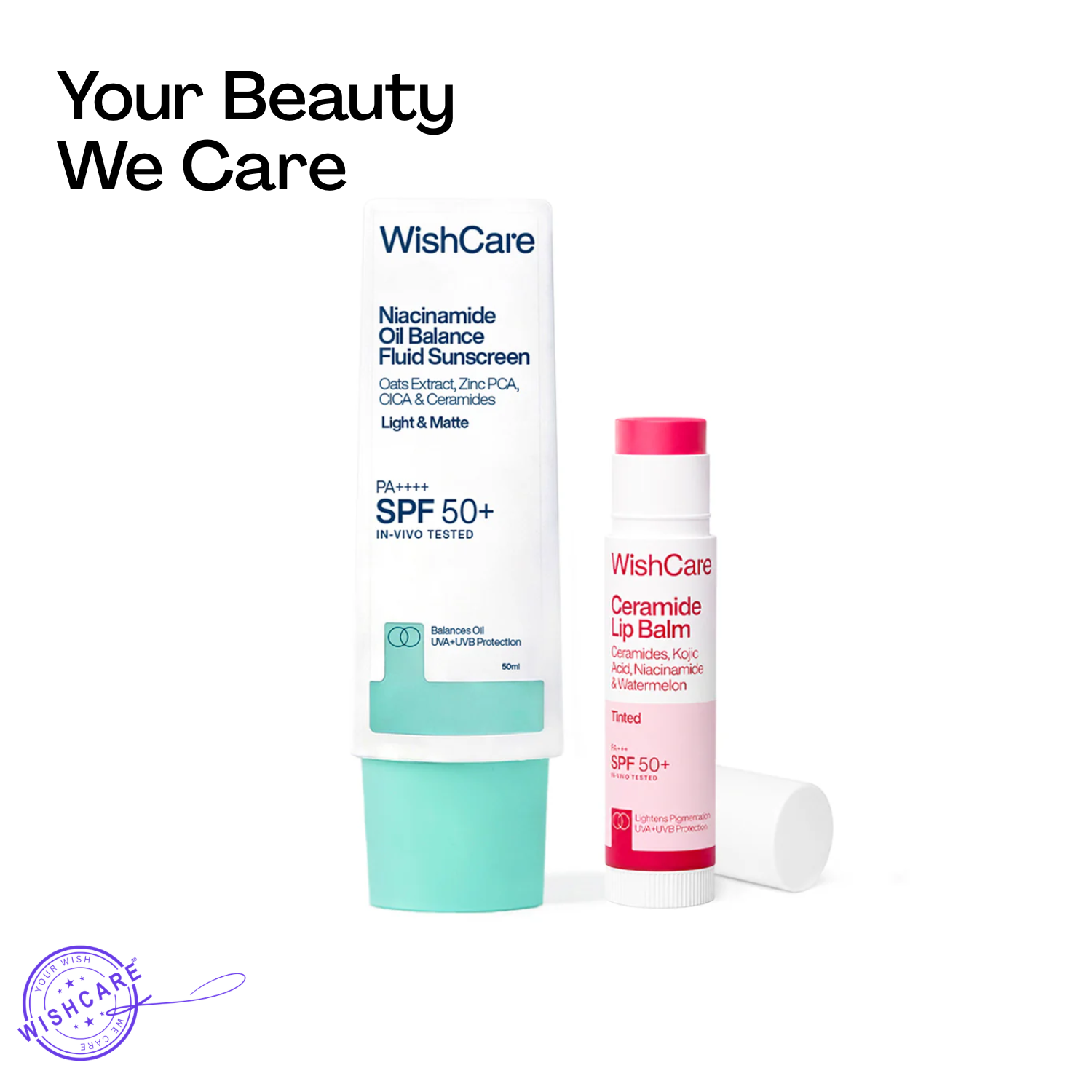 WishCare Sunscreen Duo For Face & Lips